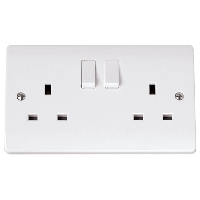 Click White Moulded Switches & Sockets