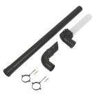 Baxi Multifit Black 60mm Plume Displacement Terminal Kit ONLY for Telescopic Flue inc 1m Ext & Brackets 720622901