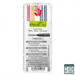 Pica 4020 Dry Mixed Graphite Refill For Pica Pencil- Graphite, Red & Yellow (8 Pack)